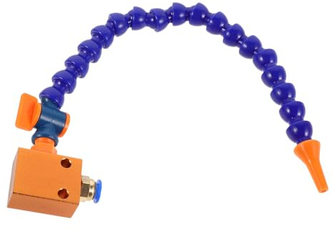 GOOHOCHY Bidirectional Mist Cooling System with Flexible Plastic Round Nozzle and Adjustable Tube Valve for CNC Lathe Milling Drill Air Compressor Accessories