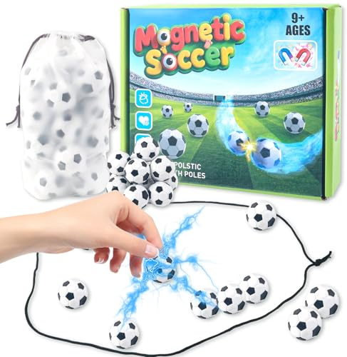 Magnetspiel, Magnetisches Schachspiel 20 Stück Fußball Schach Tragbares Magnetspiel Tischspiele, Magnet Schach für Familientreffen Reisen Party Spielzeug, Magnetic Spiele für Erwachsene Kinder