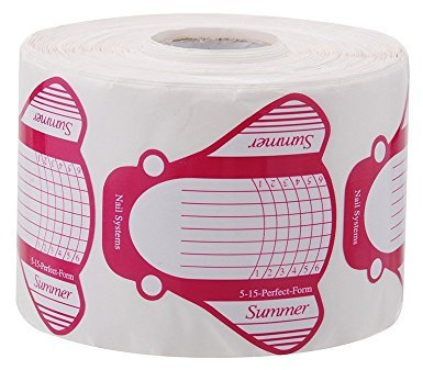 Crisnails Moldes Guías Pegatinas Formas Para Manicura Uñas Tips Extenciones 500pcs (Mariposa)