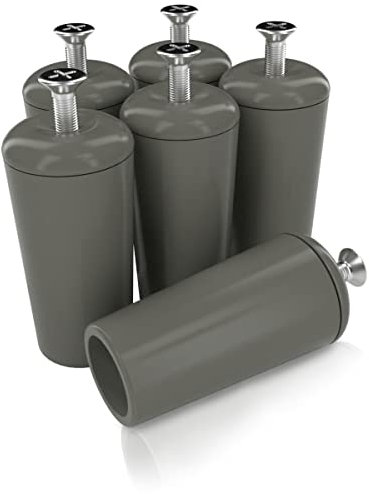 markiso® Rolladenstopper offen in Grau, Rollladen Anschlagstopper für Rollo & Jalousie 40mm lang inkl. Schraube & Dichtung | Rollladenstopper in verschiedenen Set´s