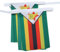 AZ FLAG Ghirlanda 6 Metri 20 Bandiere Zimbabwe 21x15cm, Bandiera Zimbabwese 15 x 21 cm - Festone Bandierine