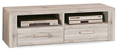 expendio Lowboard Phil 8 Sandeiche 127x41x52 cm TV-Board TV-Schrank TV-Möbel Wohnzimmer Jugendzimmer