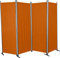 Angerer Freizeitmöbel GmbH Paravent - Raumteiler & Raumtrenner Sichtschutz - Outdoor Paravent für Windschutz & Schatten auf Balkon (4-teilig, Swingtex Terracotta)