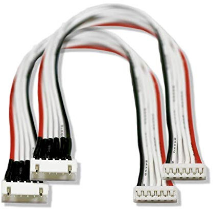2X Stück Premium JST-XH auf EH 5S 6Pin 20cm Balancerkabel Balancer Kabel Verlängerung Ladekabel Stecker auf Buchse 24AWG Adapterkabel für 18,5V Lipo Akku Ladegerät von Mr.Stecker Modellbau®