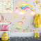 XXL Wandtattoo Regenbogen rainbow Set verschiedene Motive| Kinderzimmer Aufkleber bunt Wanddeko