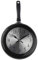 Wall Clock, 10 inch Metal Frying Pan Kitchen Wall Clock Home Decor - Kitchen Themed Unique Wall Clock with a Screwdriver (Black)