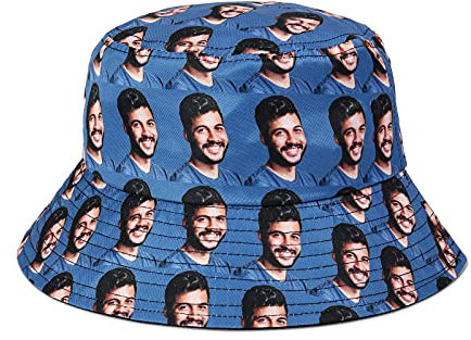 Glooraca Foto Bucket Hats - Personalisierte Bilddruck Fischerhut Sommer Baumwolle Sonnenhut Strandhut für Frauen Männer Teens für Schutz Sonnenmütze Fisherman Fishing Cap Outdoor Wandern Camping