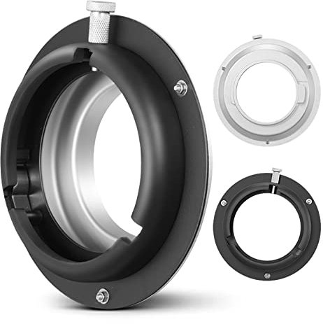 Soonpho Adapterring-Konverter Aluminiumlegierung, Adapterkonverter Legierung für Broncolor Mount für Bowens Mount Dauerlicht Blitzlicht Softbox Fotolicht Monolight