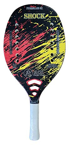 Ace Beach Tennis Racchetta Beach Tennis Racket Fiberglass 2022 (Shock Red)