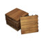 SAM Holzfliese 01, Akazienholz massiv + geölt, 11 Fliesen für 1m², 30x30 cm, Bodenbelag mit Drainage, Balkonfliesen/Terrassenfliesen/Klickfliesen