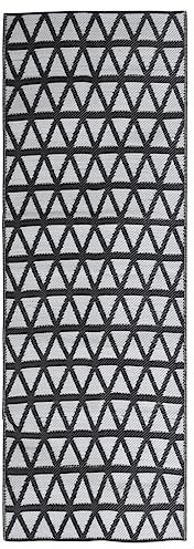 vidaXL Outdoor-Teppich ARAKIL Schwarz 80x250 cm PP