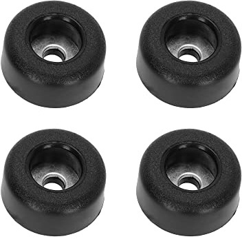 Adam Hall Hardware 4900S M4AH Set 4 x Gummifuß 25 x 11 mm rutschhemmend, Schwarz
