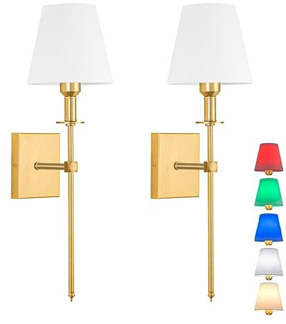 Lampada da parete, Applique Parete Interno con Telecomando,Luci Led da Parete a Batteria Può ricaricare RGB Dimmerabile,La lampada di tela per Soggiorno, Camera da Letto