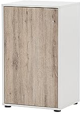 Schildmeyer Aktenschrank Reno 400, 152200, weiß/wildeiche Dekor, 51 x 41 x 83,6 cm