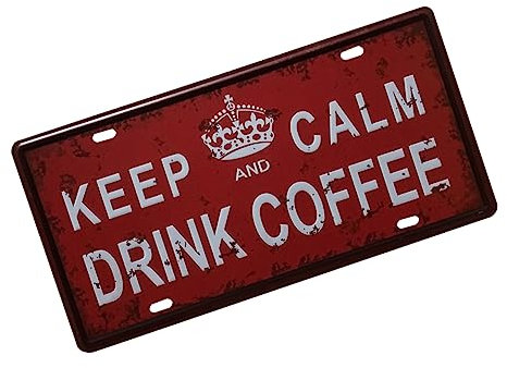 BESTonZON Garage Vintage Decorative Iron Sign Retro Metal Wall Art for Home Bar Coffee Shop and Office Decor Antique Style Vintage Sign Artistic Design