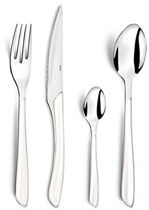 AMEFA - Ménagère 24 couverts de table pour 6 personnes - Eclat - Acier inoxydable 18/0, Finition Brillante - Blanc