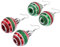 Yardenfun 2 Paar Weihnachtsohrringe Weihnachtsohrtropfen Für Frauen Kreativer Weihnachtsform-ohrtropfenschmuck
