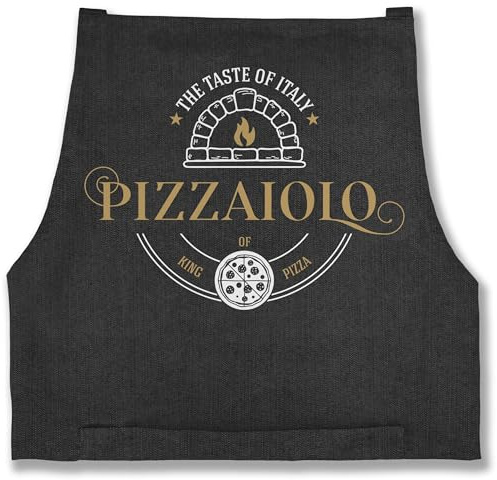 Shirtracer - Schürze - Pizzaschürze - Herren - Pizzaiolo Pizzabäcker I King of Pizza I Kochschürze Pizzabäcker