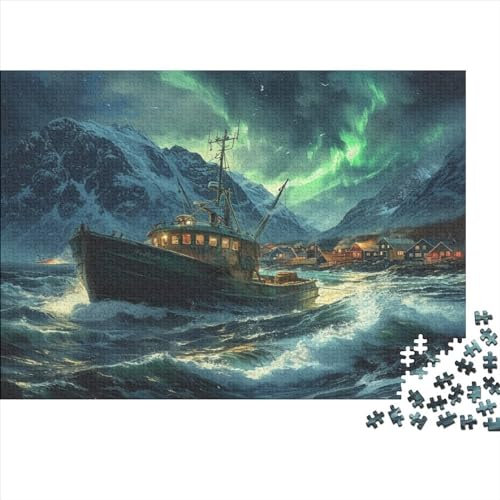 Boat 1000 Piece Jigsaw Puzzle Sustainable Puzzle for Adults | Premium 100% Recycled Board | Gibsons Games 1000pcs (75x50cm)