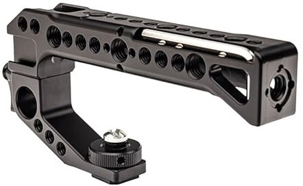 PATONA Universal Griff Handle mit 3/8 kompatibel mit Kamerakäfige Adaptern zur Befestigung von DSLR Kameras mit Mikrofon, LED Licht, Grip für Camera Cage