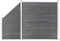 CFODOJ Hardware, Zäune & Barrieren, Zaunplatten, WPC-Zaun-Set, 1 Quadrat + 1 schräg, 273 x 186 cm, Grau