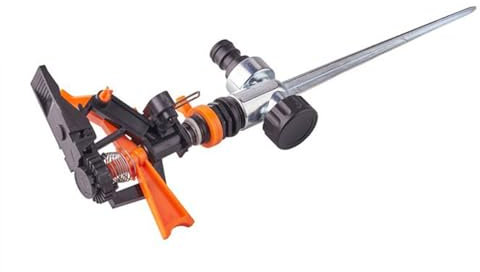 Arroseur à impulsion, arroseur circulaire et sectoriel, arroseur de pelouse avec pulsation rotatif à 360° avec raccord rapide, arroseur de jardin portée jusqu'à 5 m