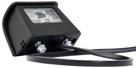 DOBPLAST Kennzeichenleuchte DPT20 mit 0,5 m Kabel 12 V C5W Glühbirne E20 97 x 50 x 50 mm für Anhänger PKW LKW Kennzeichenbeleuchtung und bessere Sichtbarkeit bei Nachtfahrten