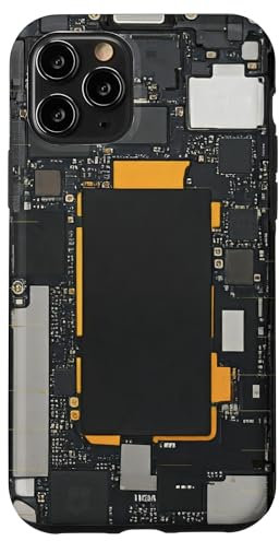 Diseño clásico de placa base con circuitos electrónicos Carcasa para iPhone 11 Pro