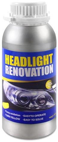 Qunbanty 800g Aufbereitungsflüssigkeit,Scheinwerfer-Aufbereitungs,Headlight Repair Fluid Scheinwerfer-Reparaturset,Scheinwerfer Politur für Vergilbung/Kratzer/Vage