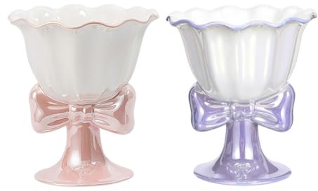 POPETPOP 2 Pièces coupe à glace en céramique coupe à dessert tasse un café mug à café e apéritif dessert es à à glacée e de e délicate gobelet de boisson