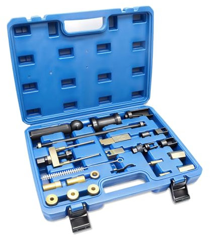 Injektor Auszubauen, kompatibel mit VW Audi 1.2 1.4 1.6 1.8 2.0 2.7 3.0 3.2 3.6 V6 4.2 V8 FSI TSI TFSI Benzin Diesel, Einspritzdüsen Entfernen Abzieher Injektorreinigungsset für Volkswagen TDi 4 Zyl