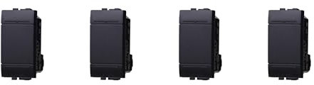IXTRIMA Pulsante 1P 16A Unipolare Colore Nero Compatibile Con Bticino Living International/LIGHT