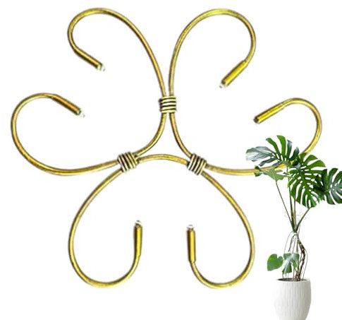 Monstera Plant Support, Monstera Stem Holder, 6.5x5.91 Inches, Metal Stakes Structure, Stable Trellis Hook, Gardening Supply for Indoor Outdoor Climbing Houseplant, Multicolor