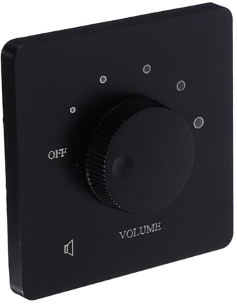 HEMOTON Volume Control Panel In-wall Switch Knob for Speaker Selector Switch Volume Adjuster Home Office Use