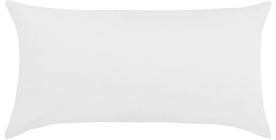 Traumschlaf Feinjersey Kissenbezug – weich & atmungsaktiv aus 100% Baumwolle – Jersey-Qualität, geschmeidig & pflegeleicht – mit Reißverschluss – 40x80 cm, Weiss