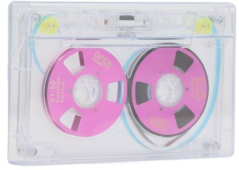 Eacam Beschreibbare Audiokassetten, Hochwertige Leere Kassetten für Musikproduzenten, 46 Minuten, PC-Gehäuse, 9,9 X 6,5 X 0, cm (Lila)