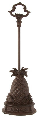BDF, Inc. Heavy Cast Iron Pineapple Door Porter Door Stop with Carry Handle