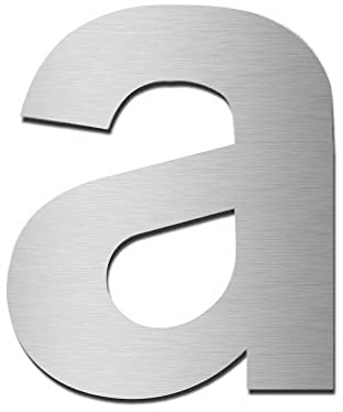 MOCAVI HS10 Hausnummer Edelstahl V4A selbstklebend Höhe 5,5-7,5 cm Edelstahl-Haustürnummer modern, Hausnummer:a
