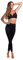 LIPOELASTIC TB Leggins Ohne Reißverschluss Schwarz M