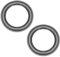 sourcing map 161mm(6.34 Inches) Speaker Foam Edge Surround Rings Replacement Parts for Speaker Repair or DIY 2pcs