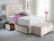 ComfoRest - Elegant 5FT King Size Bed with Mattress | Ottoman Storage Box and Practical Set | Stylish Frame with Two Drawers for Modern Bedrooms (Cream Naples)