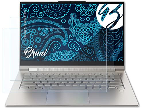 Bruni Schutzfolie kompatibel mit Lenovo Yoga C940 14 Inch Folie, glasklare Displayschutzfolie (2X)