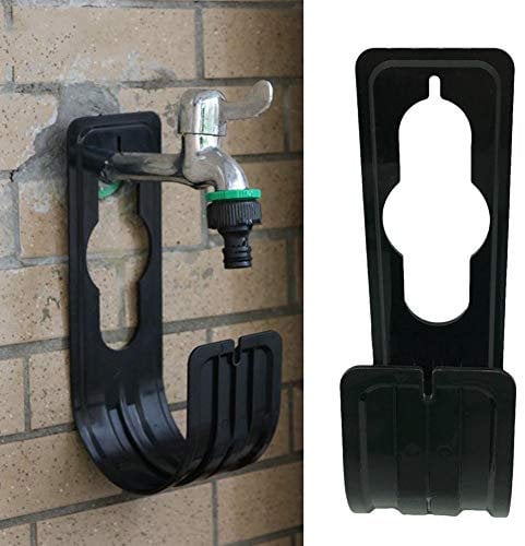 Dequate Gartenschlauchhalter - ABS-Kunststoff Gartenschlauch Hänger, Tragbar Schlauchhaken Garten, Gartenschlauch-Halterung, Schlauch Hänger Zum Anbringen Am Garten-Wasserhahn - 22,5 X 7,5 cm