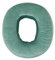 Bettys Home - Buchstabenkissen, Kissen - Samt - Buchstabe: O - Farbe: Mint - Maße (BxHxT): 35 x 40 x 12 cm