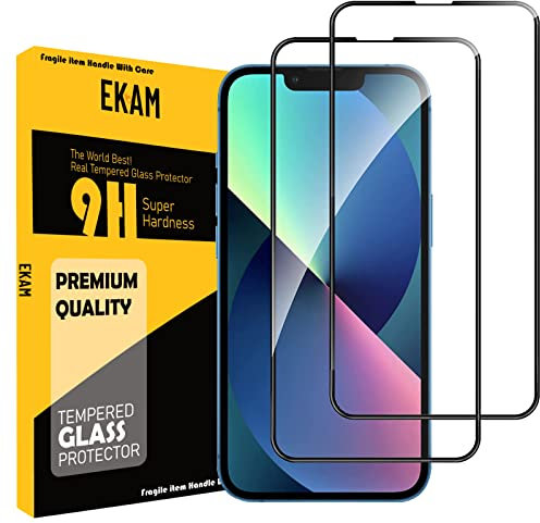 Mobile Stuff Pack of 2, Screen protector Compatible for iPhone 13 Mini [5.4 - Inch], Full Coverage Tempered Glass Film For iPhone 13 Mini (5.4'') - Black