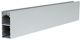 Führungsschiene aus Alu für Mini Vorbaurollladen Rolladen 53x22mm + Bürstendichtung | 220cm, Farbe Silber