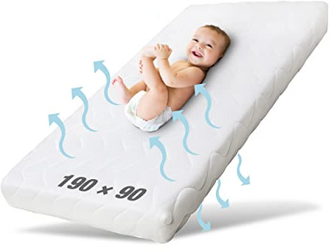 Ehrenkind® Kindermatratze Pur | Baby Matratze 90x190 Standard 100 by Oeko-TEX | Babymatratze 90x190 aus hochwertigem Schaum und Hygienebezug