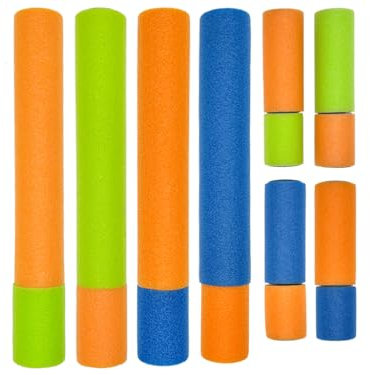 Kellegour 8 Piezas Pistolas de Agua Espuma,33 cm Super Pistola de Espuma Goma Eva,Pistola de Agua Pequeña de 15 cm,Colorida,para Niños y Niñas,Fiesta,Playa,Piscina,Regalo de Juguetes al Aire Libre