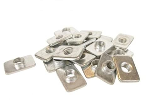 Etaclover Zkenshan-Rändelmuttern 50 PCs M5 Insertion-Nuss-T-Slot-Muttern for Maschinen-T-Slot-Muttern for die Aluminium-Extrusion, Gute Verschleißfestigkeit