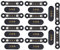 10 Paar federbelastete magnetische Pogo-Pin-Stecker, 3 Positionen, Magnetabstand, 2,3 mm Durchgangslöcher, männliche, weibliche Sonde
